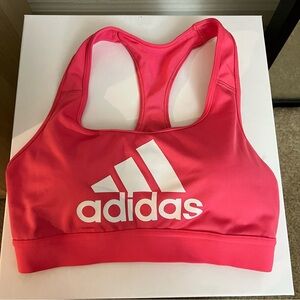 Adidas Women's Hot Pink Sports Bra - medium support